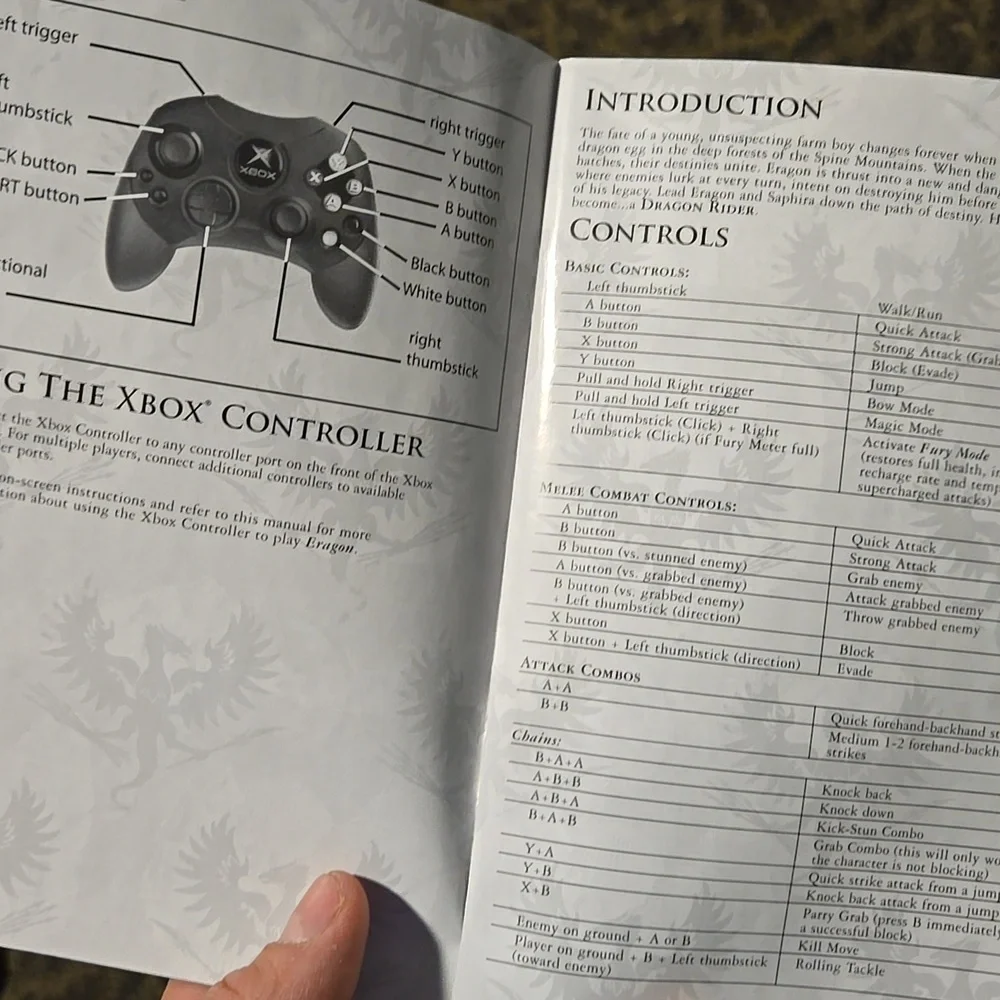 Eragon Video Game Xbox Book Included